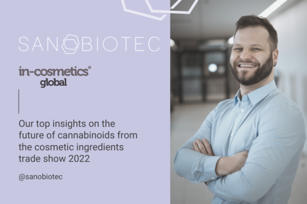 Minor Cannabinoids in Cosmetics. Sanobiotec’s insights from the In-Cosmetics Global Trade Show